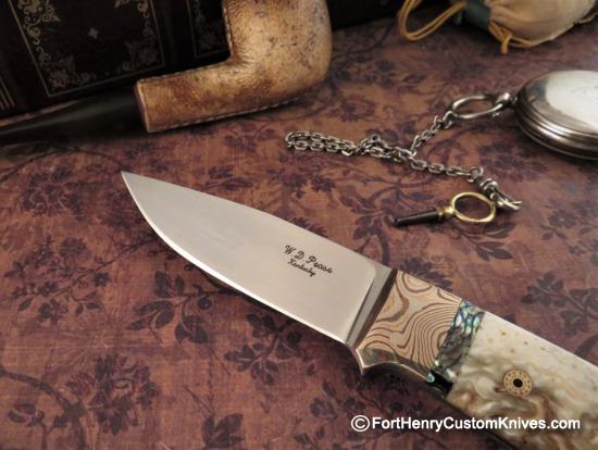 WD Pease - Custom Clip Point - Musk Ox - Abalone - Image 2