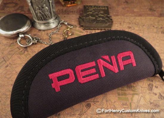 Enrique Pena - Custom Apache - Front Flipper - Burlap Micarta - Image 8