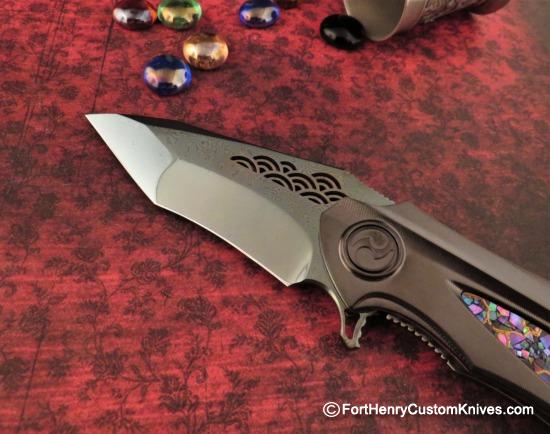 Dew Hara - Custom NOAH Tanto Flipper - DLC / Kintsugi Raden Inlay - Image 3