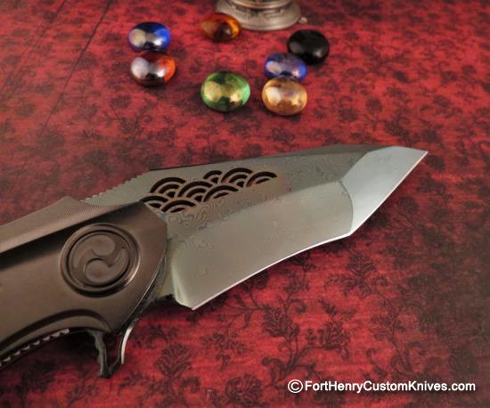 Dew Hara - Custom NOAH Tanto Flipper - DLC / Kintsugi Raden Inlay - Image 8