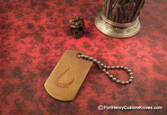 Steel Flame - Dog Tag - Makau Fish Hook