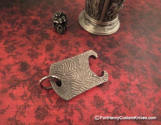 Ti Gear Design - Titanium Pendant / Bottle Opener - Image 2