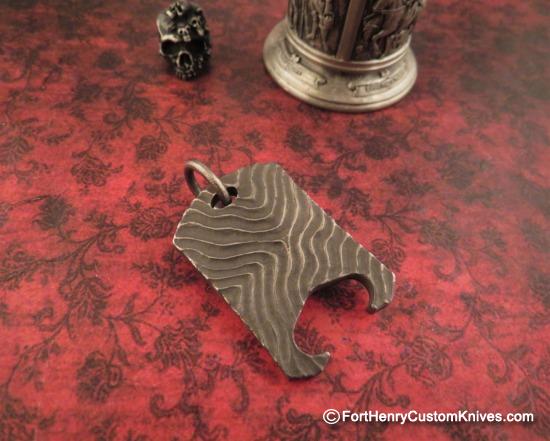 Ti Gear Design - Titanium Pendant / Bottle Opener - Image 4