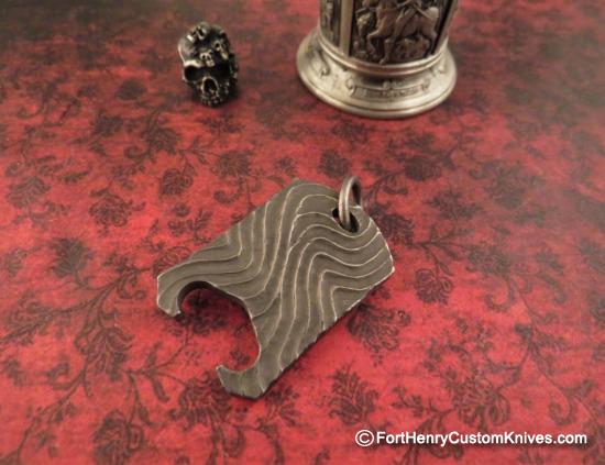 Ti Gear Design - Titanium Pendant / Bottle Opener