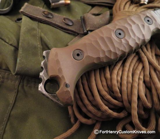 Ken Vehikite / Black Roc Knives - Custom Gator Bowie - Combat Knife - Image 5