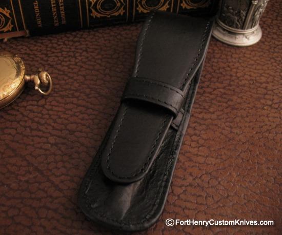 Courtney Turnage - Custom Mammoth Tooth Pen - Leather Sheath - Image 8