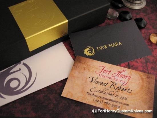 Dew Hara - Custom NOAH Tanto Flipper - DLC / Kintsugi Raden Inlay - Image 9