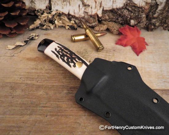 Bob Dozier - Custom Drop Point - Sambar Stag - Image 6