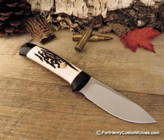 Bob Dozier - Custom Drop Point - Sambar Stag - Image 5