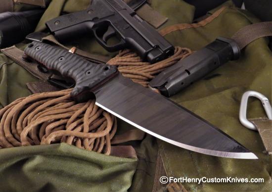 Miller Bros. Blades - Rare Custom M-15 Spearpoint - Double Sheath - Image 8