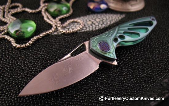 Rike Knife - Hummingbird Miniature Flipper - Damasteel