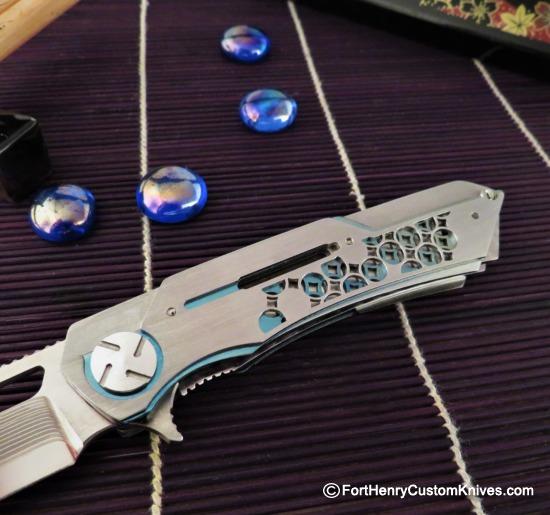 Dew Hara - Mini Mina Flipper - Titanium - San Mai - Image 6