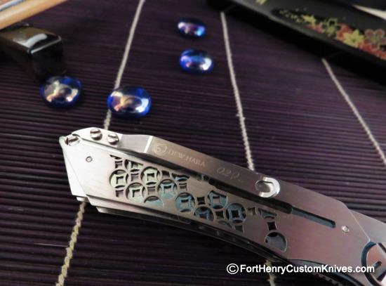 Dew Hara - Mini Mina Flipper - Titanium - San Mai - Image 8