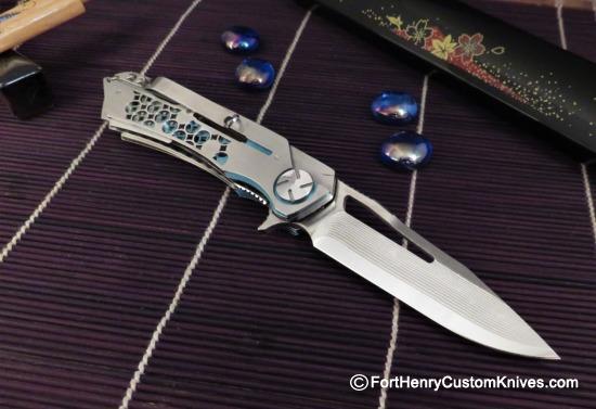 Dew Hara - Mini Mina Flipper - Titanium - San Mai - Image 9