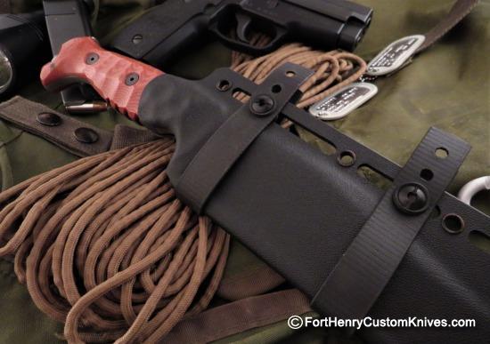 Ken Vehikite / Black Roc Knives - Custom Gator Bowie - Combat Knife - Image 8