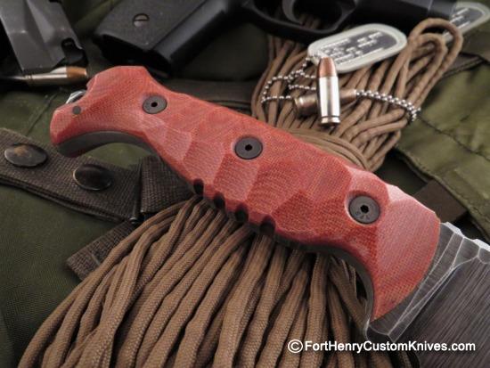 Ken Vehikite / Black Roc Knives - Custom Gator Bowie - Combat Knife - Image 5