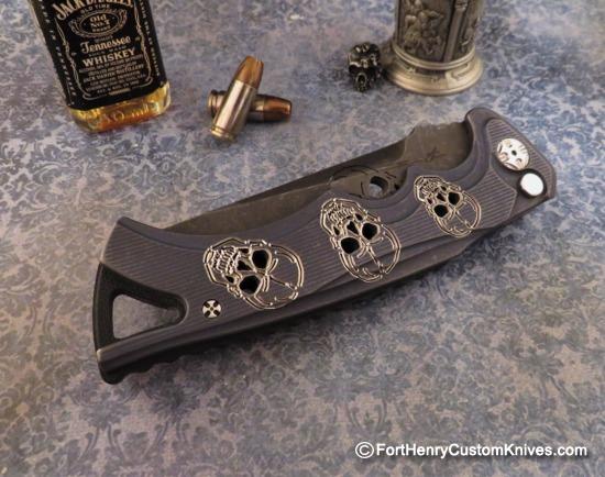 Tighe Pierced skull fighter front