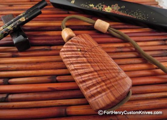 Raymond Johnson - Custom Kiridashi w/Stabilized Bubinga Wood Sheath