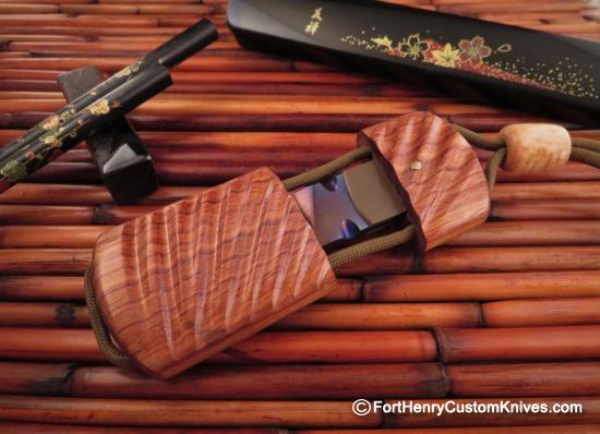 Raymond Johnson - Custom Kiridashi w/Stabilized Bubinga Wood Sheath - Image 2