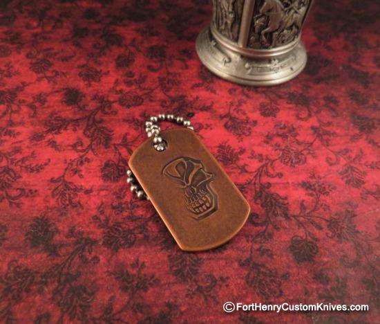 Steel Flame - Darkness Copper Dog Tag