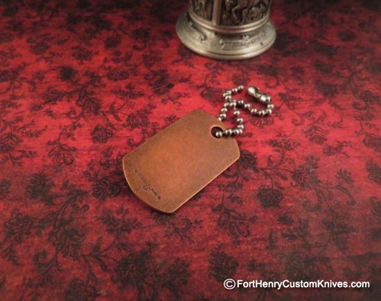 Steel Flame - Darkness Copper Dog Tag - Image 2