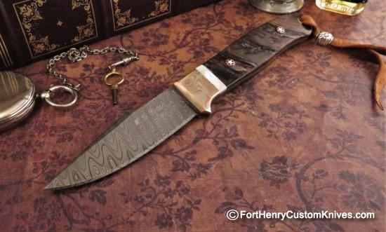 WD Pease - Gentleman's Harpoon Hunter - Big Horn / Damascus