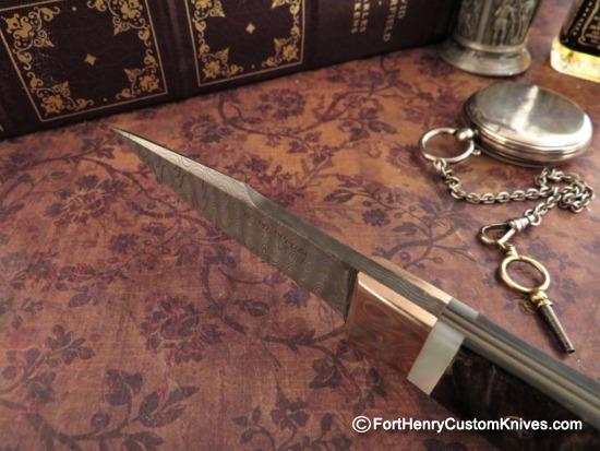 WD Pease - Gentleman's Harpoon Hunter - Big Horn / Damascus - Image 3