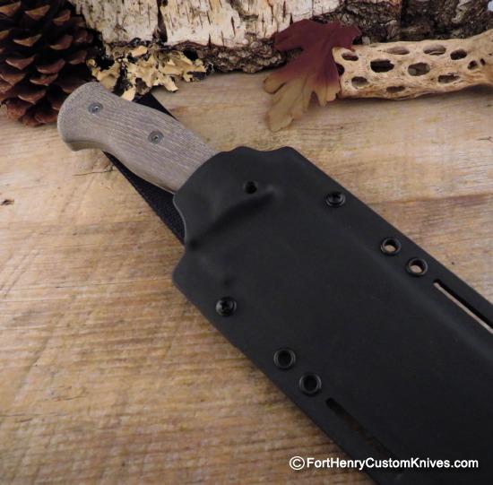 Nathan Carothers - Medium Chopper - Green Micarta - Image 8