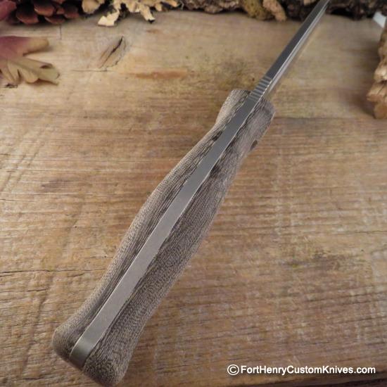 Nathan Carothers - Medium Chopper - Green Micarta - Image 5