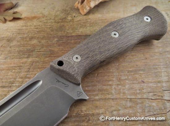 Nathan Carothers - Medium Chopper - Green Micarta - Image 6