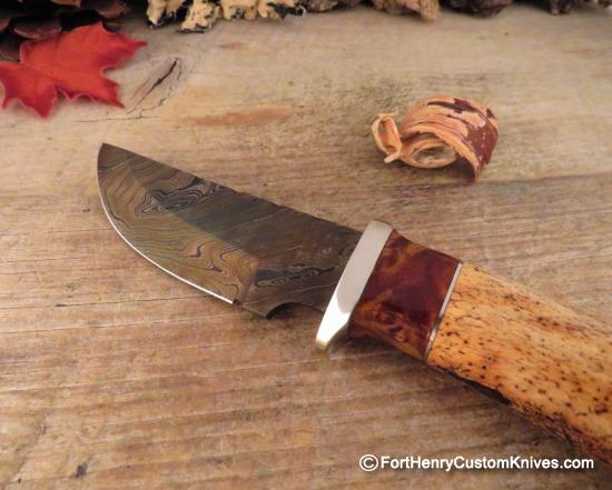 Herb Derr - Personal Skinner - Walrus Jaw - Random Pattern Damascus - Image 2