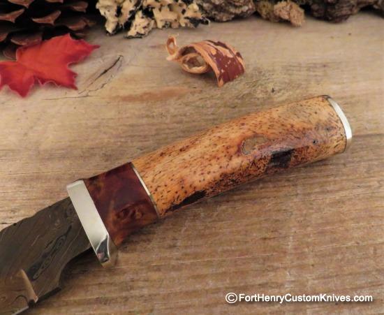Herb Derr - Personal Skinner - Walrus Jaw - Random Pattern Damascus - Image 4