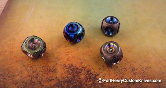 Ti_Gear_Design - Titanium "Cube" Ti Bead - Choice