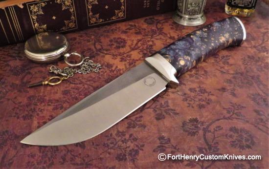 Georgi Menchev - Custom Camp Knife - Maple Burl