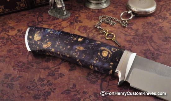 Georgi Menchev - Custom Camp Knife - Maple Burl - Image 4