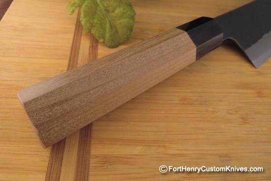 Mutsumi Hinoura - Santoku - Hand Forged - Shirogami 2 - 180mm - Image 4
