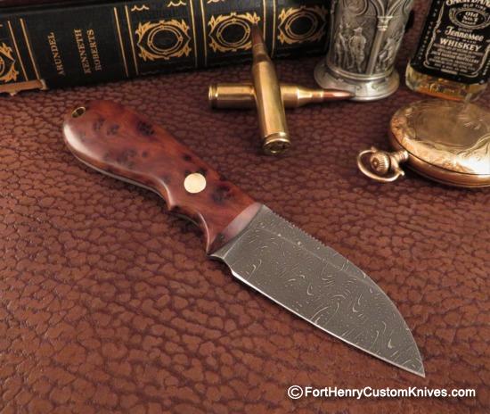 Dan Crotts - Presentation Custom Caper - Stainless Damascus - Image 5