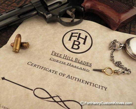 Curt Haaland / Free Hill Blades - San Mai Trapper - Hand Forged - Image 8