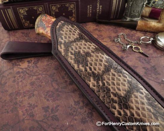 Georgi Menchev - Custom Drop Point Hunter - Maple Burl - Image 7