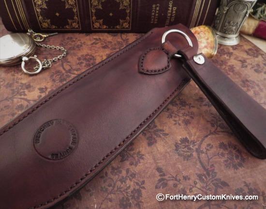 Georgi Menchev - Custom Drop Point Hunter - Maple Burl - Image 8