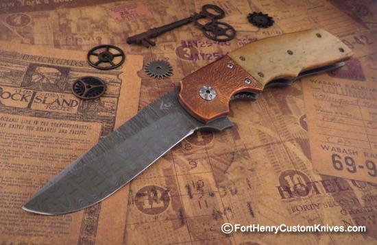 Coty Handley - NEW Model - Presentation Gila - Stainless Damascus