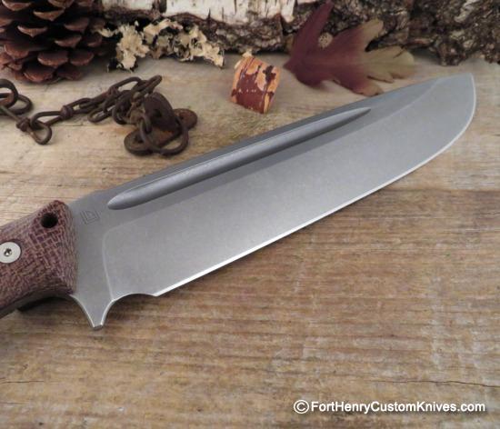 Nathan Carothers - Medium Chopper - Burlap Micarta - Discontinued