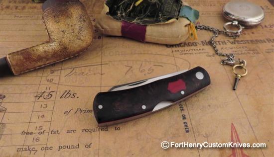 Jared Oeser - Native MidLock - WW II Rag Micarta - Image 2