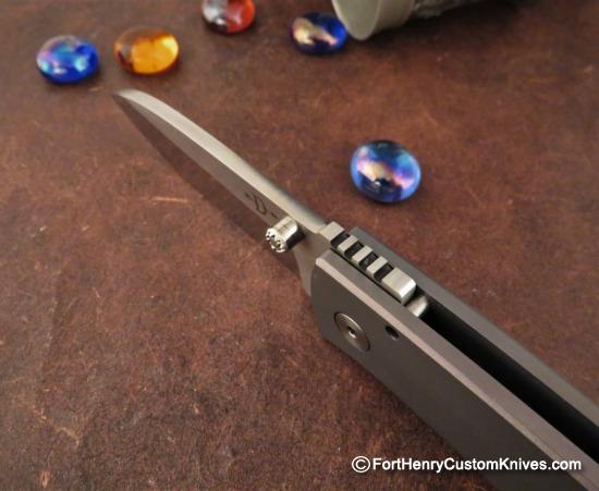Bob Dozier - Custom Framelock Folding Hunter - Small - Image 3