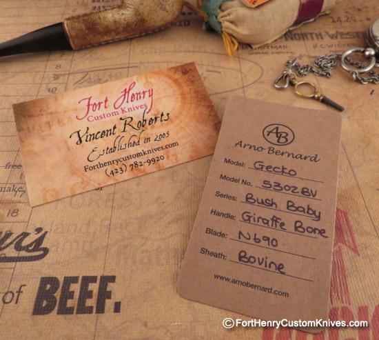Arno Bernard - Custom Gecko - EDC - Giraffe Bone - Image 6