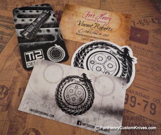 Ti2Design / Mike Bond - Custom Copper Pele Light - Paisley Engraving - Image 8