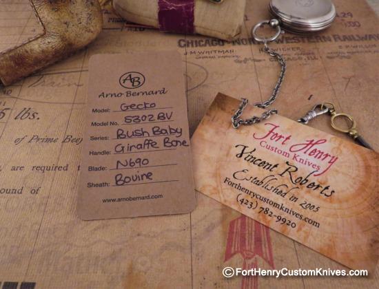 Arno Bernard - Custom Gecko - EDC - Giraffe Bone - Image 6