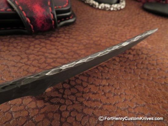 Vardi - Large Custom Leather Wallet - Hidden Knife - w/Chain - Image 7