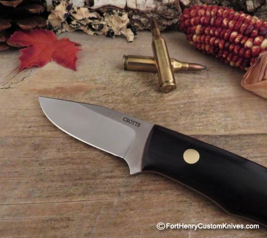 Dan Crotts - Custom Clip Point - African Blackwood - Image 2