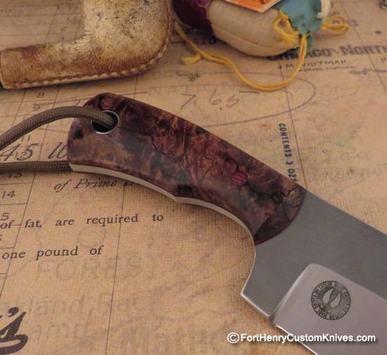 Chris Taylor - Custom Pocket Cleaver - Spalted Maple Burl - Image 5